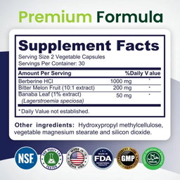ORGANIXS BERBERINE COMPLEX 1250mg