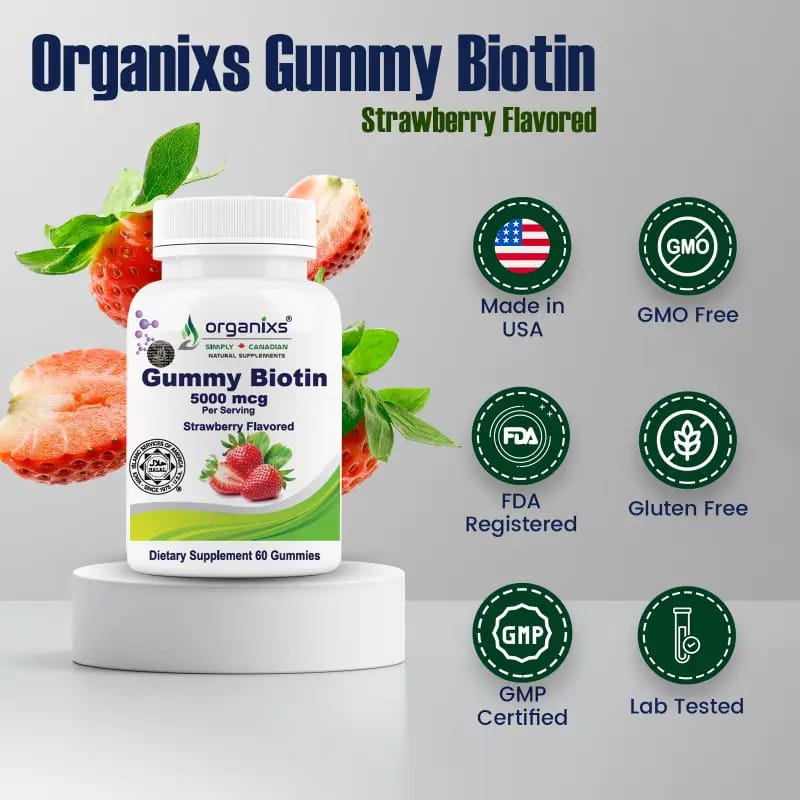 ORGANIXS BIOTIN 5000mcg GUMMIES_1