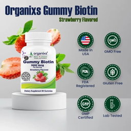 ORGANIXS BIOTIN 5000mcg GUMMIES