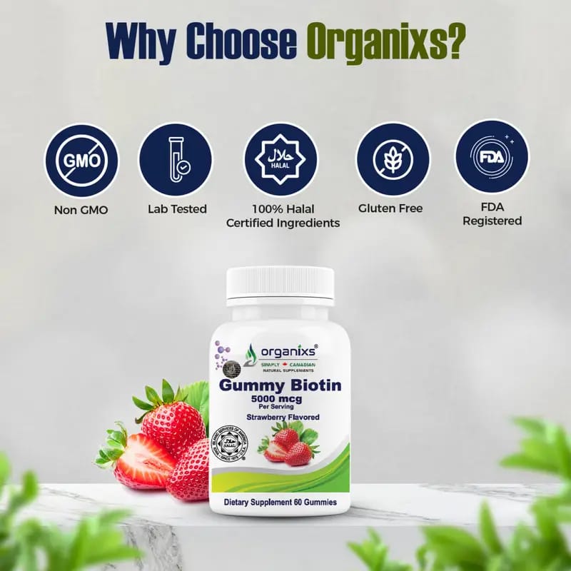 ORGANIXS BIOTIN 5000mcg GUMMIES_2