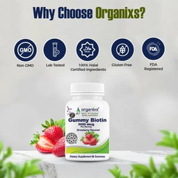 ORGANIXS BIOTIN 5000mcg GUMMIES