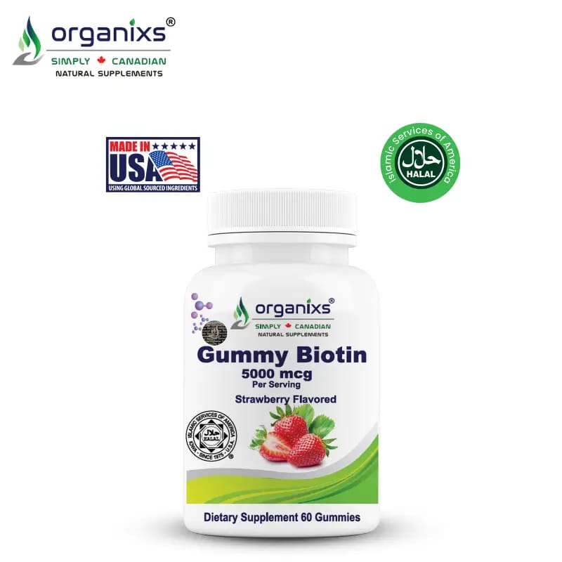 ORGANIXS BIOTIN 5000mcg GUMMIES