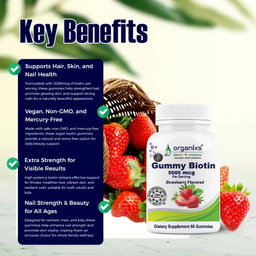 ORGANIXS BIOTIN 5000mcg GUMMIES