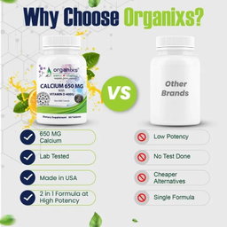 ORGANIXS CALCIUM 650mg
