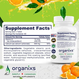 ORGANIXS CALCIUM 650mg