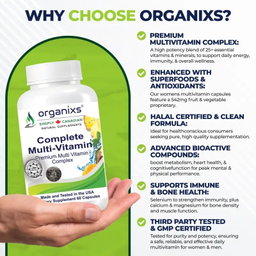 ORGANIXS COMPLETE MULTHIVITAMIN