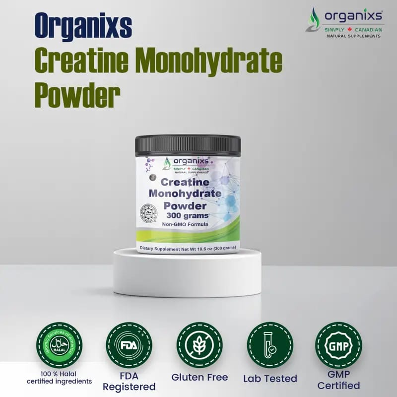 ORGANIXS CREATINE MONOHYDRATE POWDER 300g_1