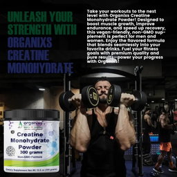 ORGANIXS CREATINE MONOHYDRATE POWDER 300g