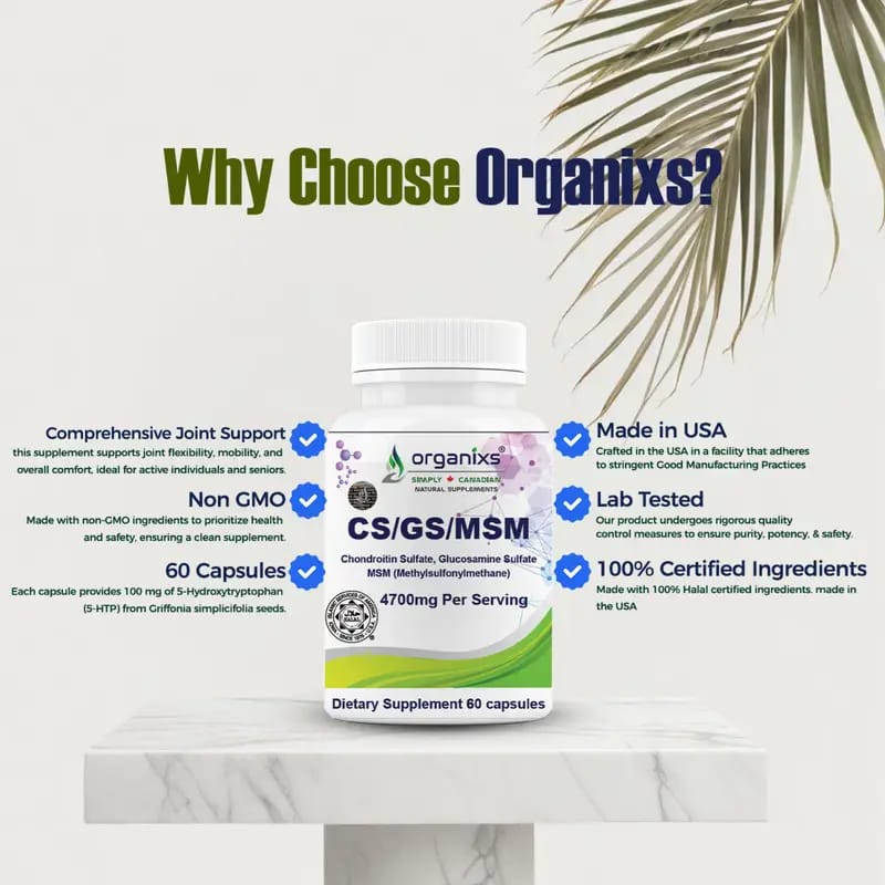 ORGANIXS GLUCOSAMINE CHONDROITIN MSM [GS/CS/MSM]_2