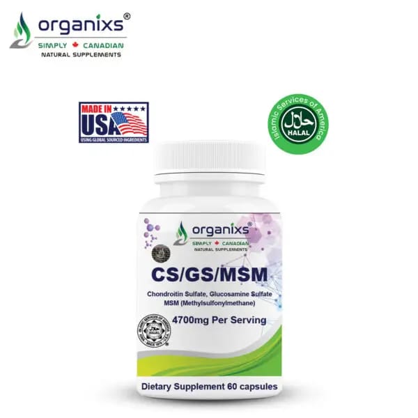 ORGANIXS GLUCOSAMINE CHONDROITIN MSM [GS/CS/MSM]