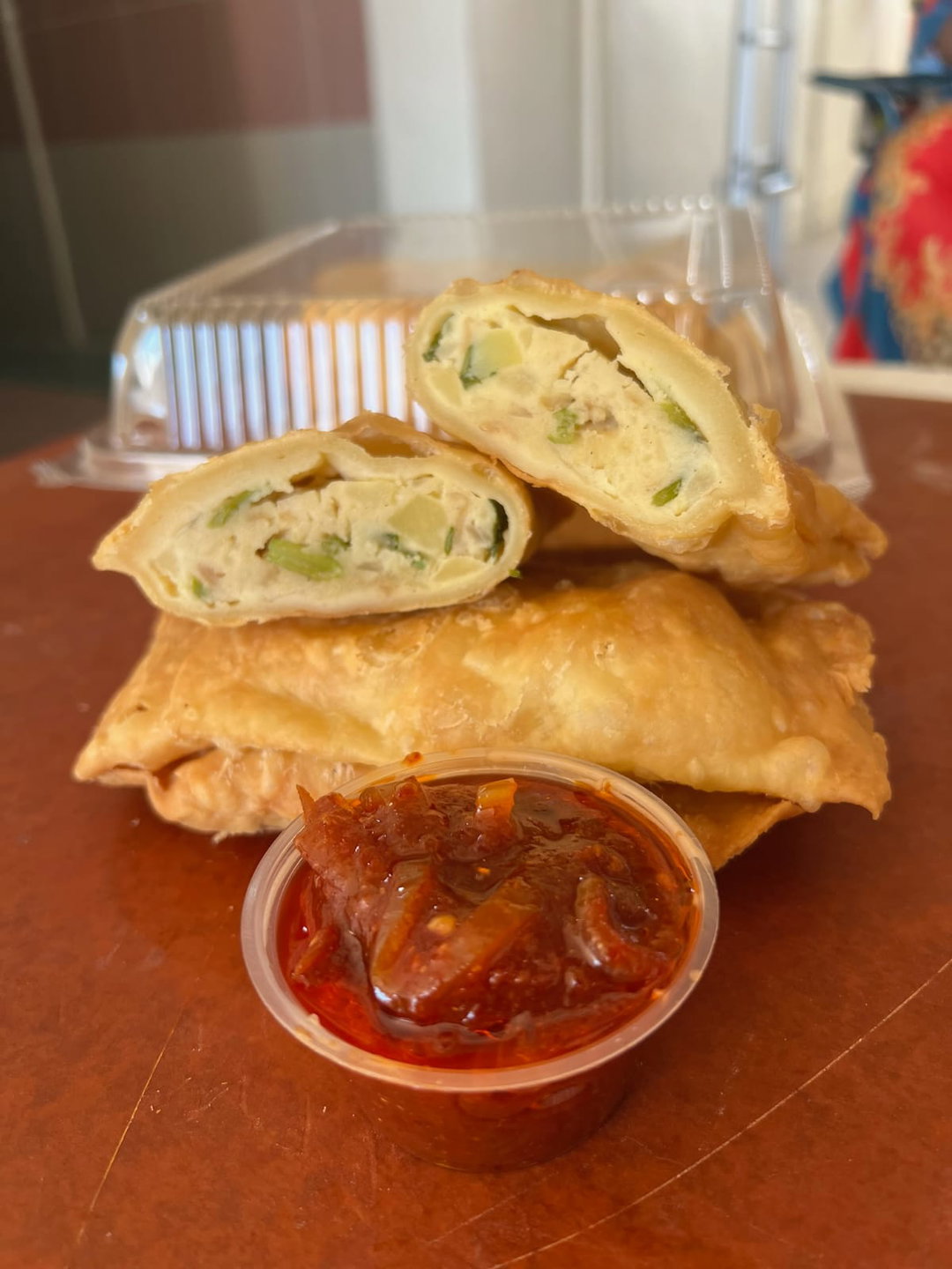 Roti Boyan with Sambal