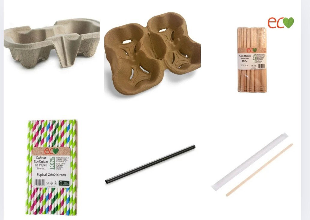 PAJITAS, PALILLOS, PORTAVASOS, PALETAS 