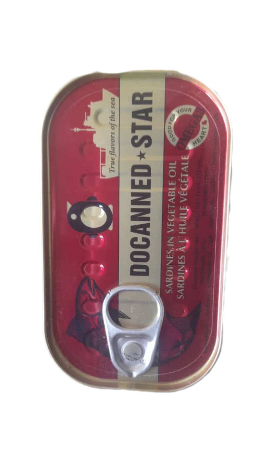 Sardines DOCANNED STAR à l’huile végétale 125g_N°AMY0001