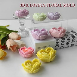 Molde Rosa Corazon 