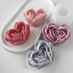 Molde Rosa Corazon 