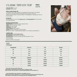 CLASSIC TIFFANY TOP (CREAM)