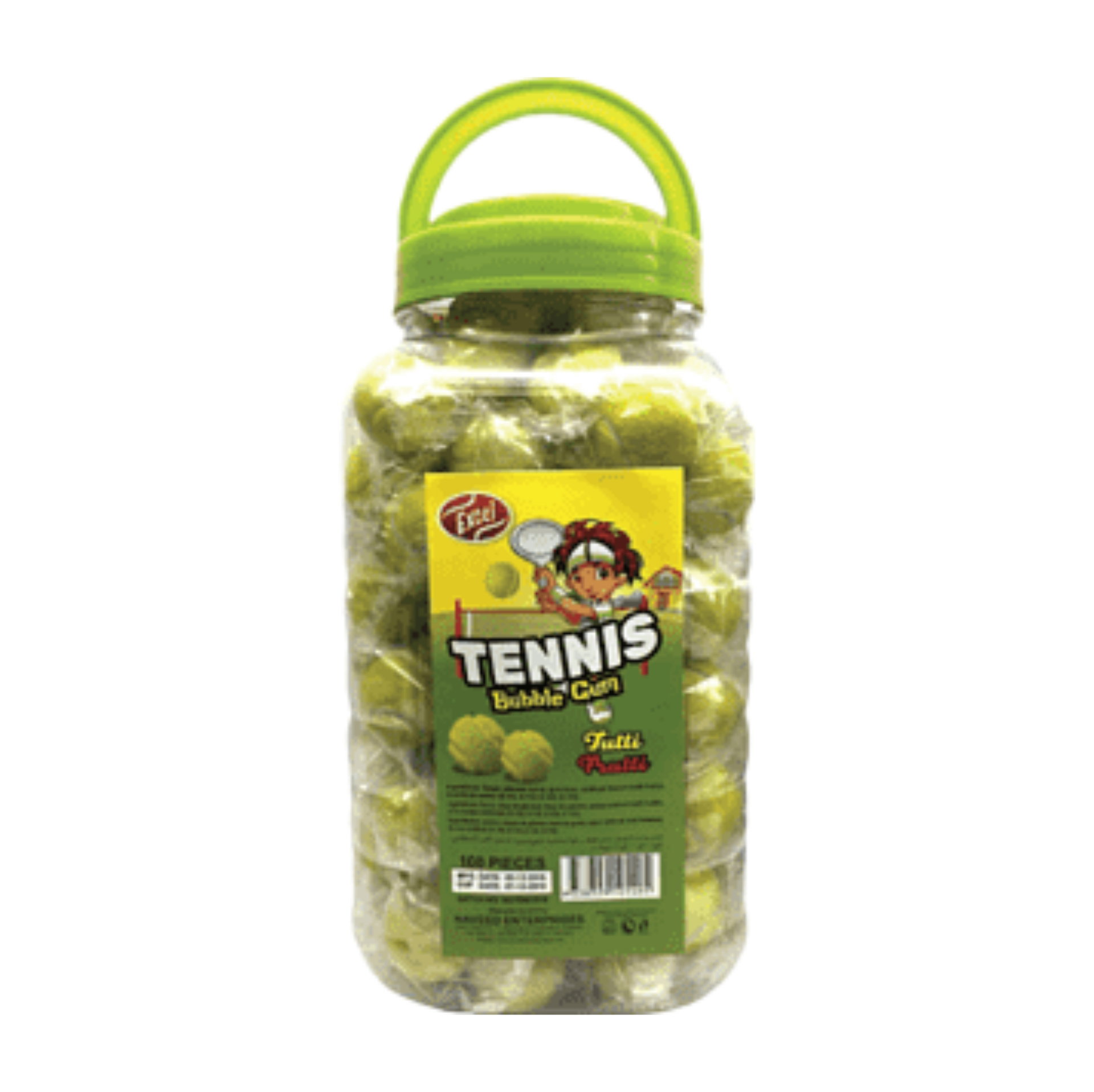 Tennis Bubble Gum Pot 100 pièces_°AMY0003
