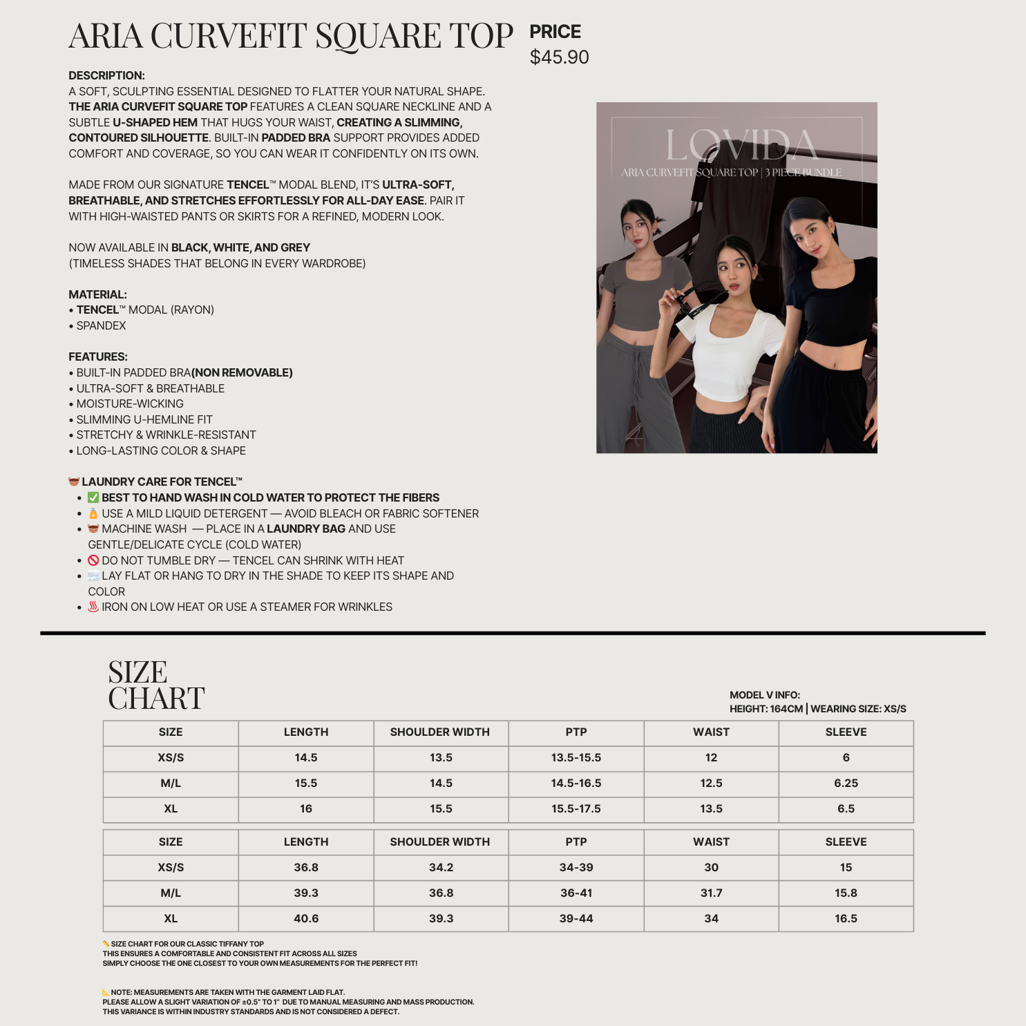 ARIA CURVEFIT SQUARE TOP | 3 PIECE BUNDLE_1