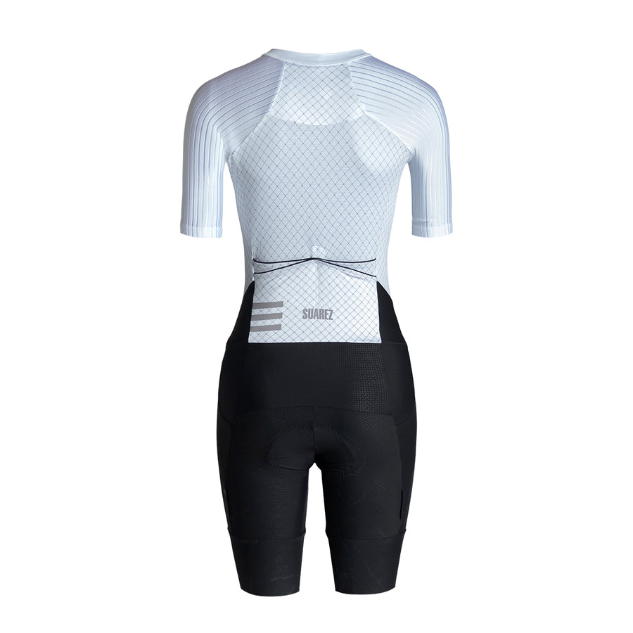 Trisuit Manga Corta Cierre Completo Pro Mujer (HARD BLANC)_1