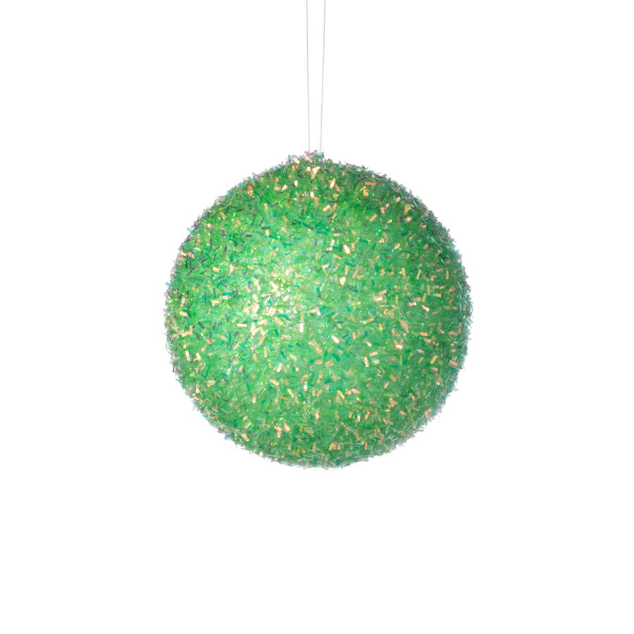 4" V-Cut Foil Ball Ornament: Iridescent Mint Green_0