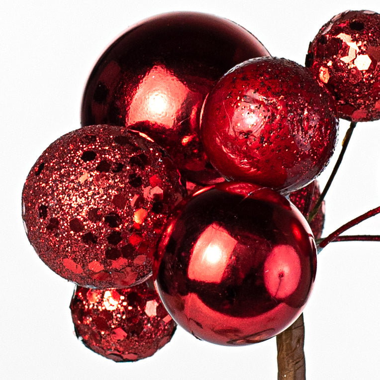 8" Assorted Ball Picks: Red