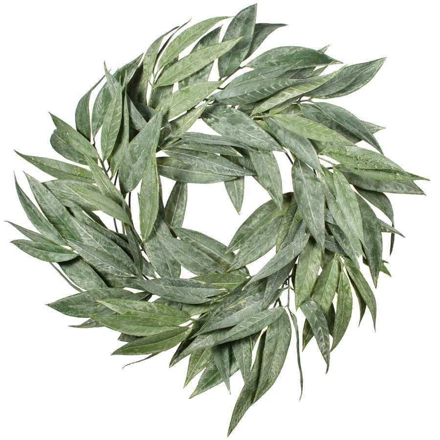 27" Bay Leaf Wreath: Green_0