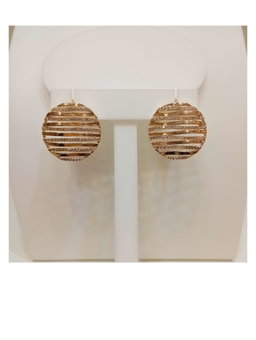 Brinco Redondo com Micro Zircônia banhado a Ouro 18k