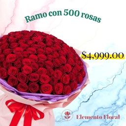 RAMO DE 500 ROSAS