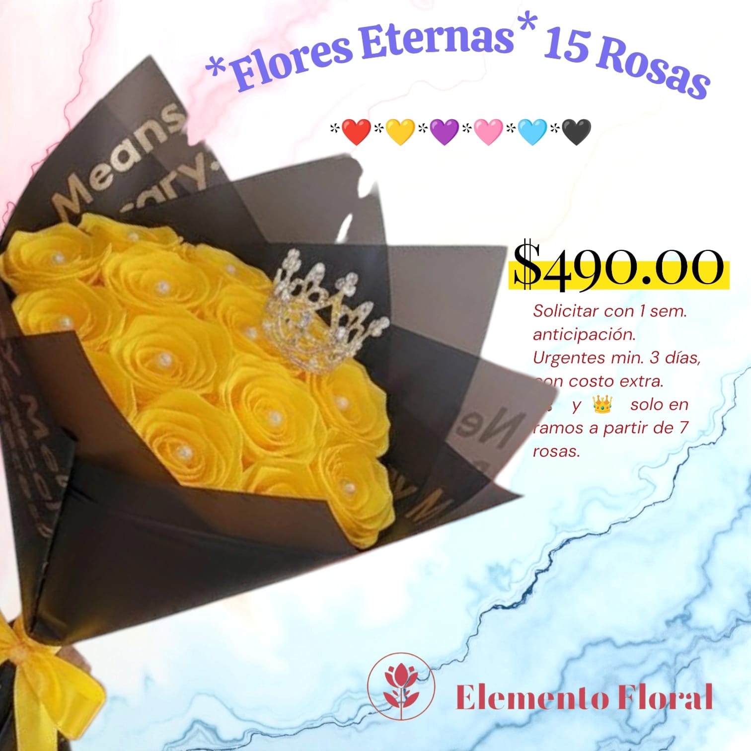 FLORES ETERNAS CON  15 FLORES_0