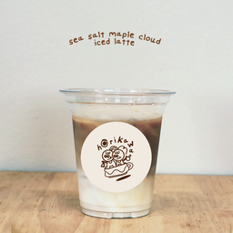 sea salt maple cloud iced latte