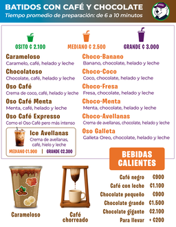CAFÉS FRÍOS Y CHOCOLATE