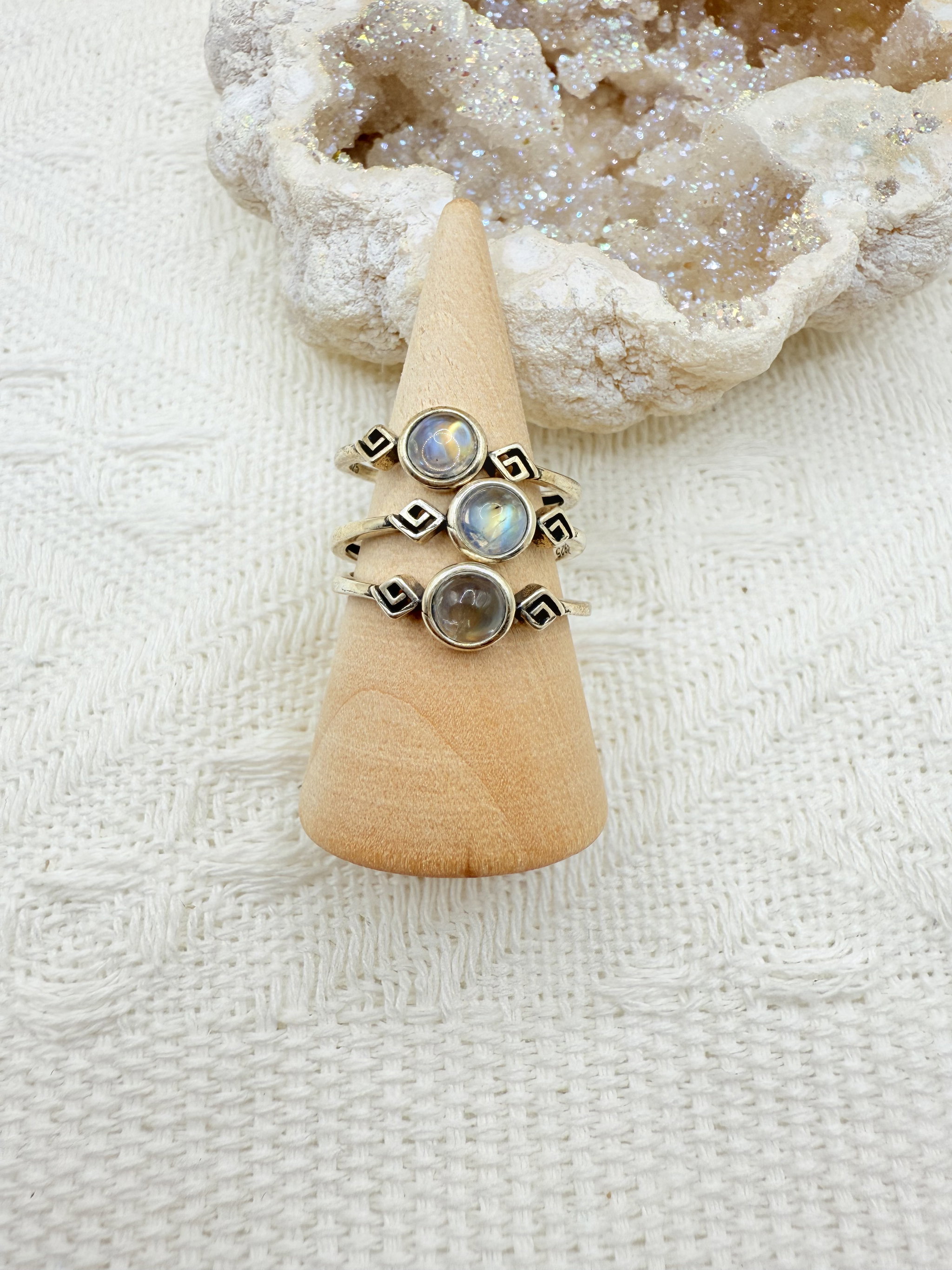 Rainbow Moonstone Ring_0