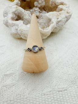 Rainbow Moonstone Ring