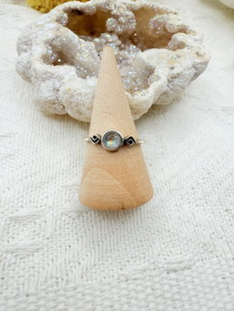 Rainbow Moonstone Ring