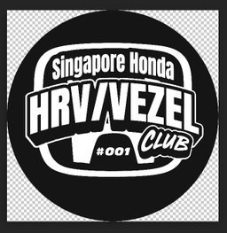 SINGAPORE HONDA HRV/VEZEL CLUB STATIC CLING DECAL