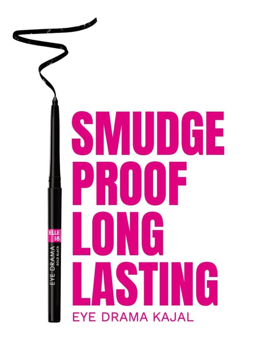 LAKMÉ Elle 18 Eye Drama Kajal, Bold Black, 0.35g_1