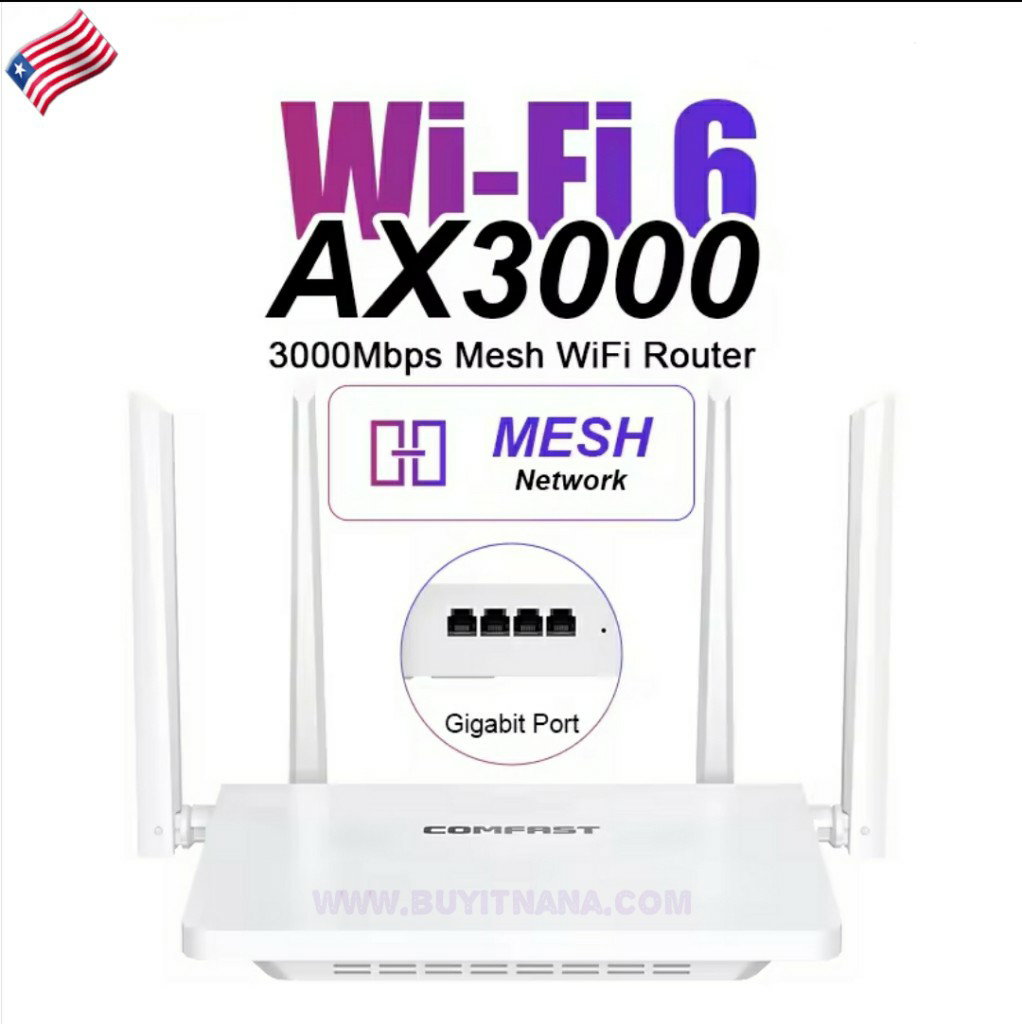 Comfast AX3000 WIFI6 Router Gigabit 2.4G&5GHz 802.11AX Wireless Signal Amplifier Booster Gigabit Router WIFI_0
