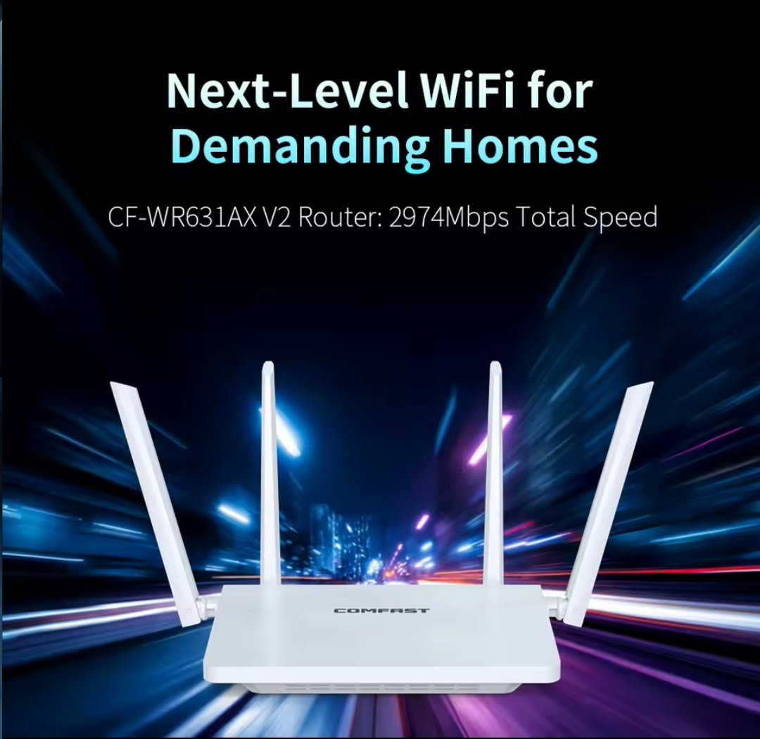 Comfast AX3000 WIFI6 Router Gigabit 2.4G&5GHz 802.11AX Wireless Signal Amplifier Booster Gigabit Router WIFI_2
