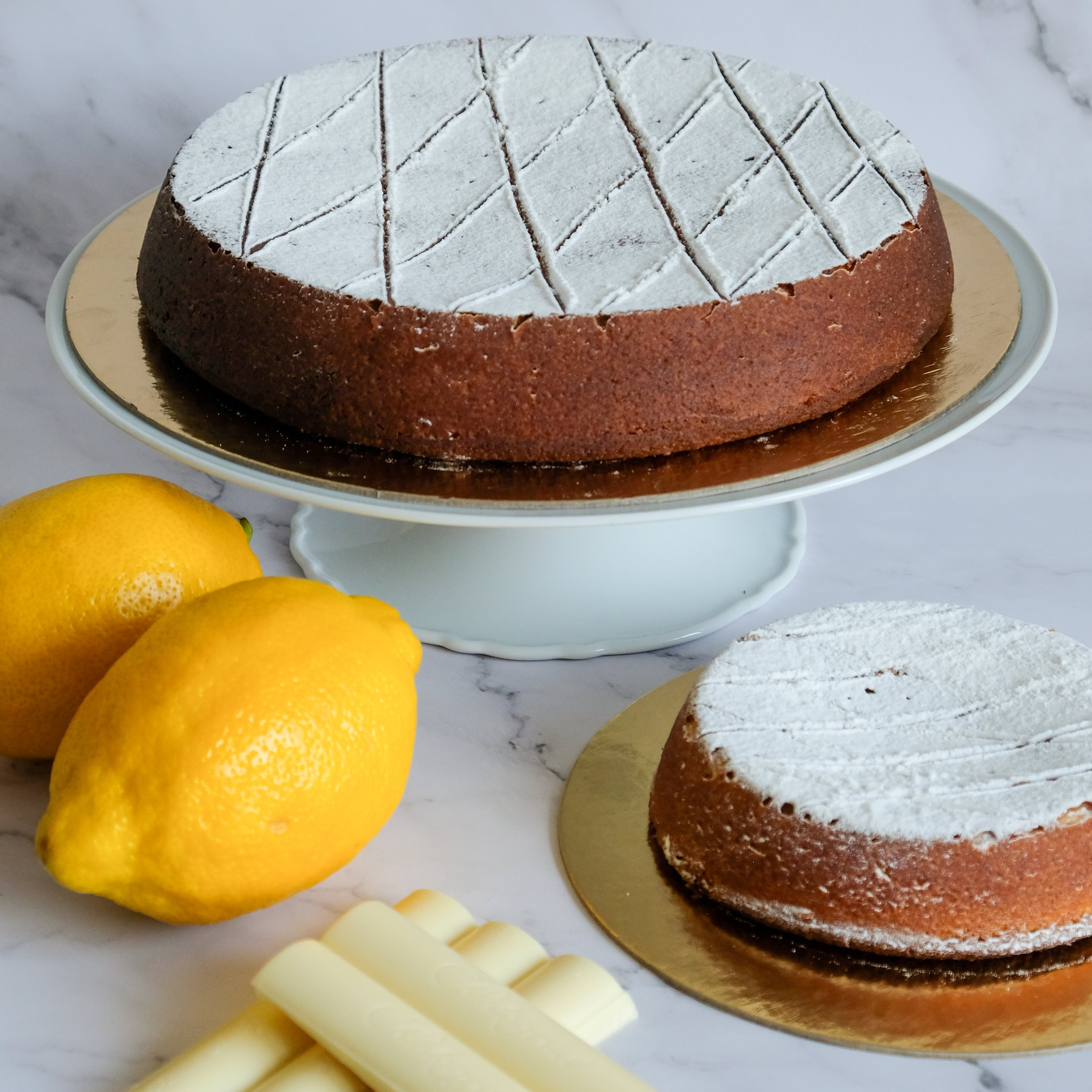Torta Caprese al Limone 