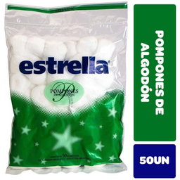 Pompones de algodón