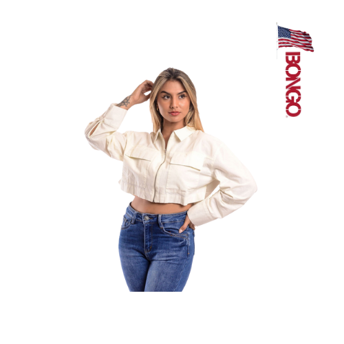 BONGO Women's Cream Long Sleeve Top_0