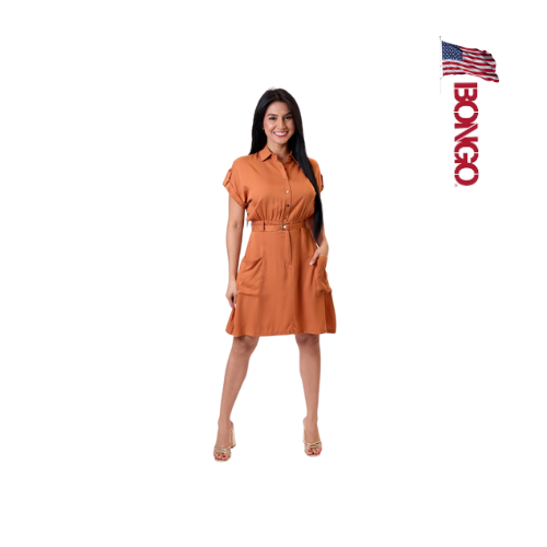 BONGO Women's Orange Casual Dress