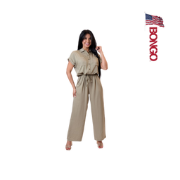 BONGO Women's Beige Casual Jumpsuit