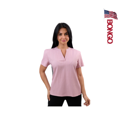 BONGO Women's Purple Short Sleeve Blouse_0