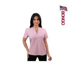 BONGO Women's Purple Short Sleeve Blouse