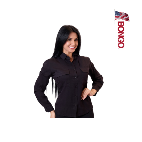 BONGO Women's Black Long Sleeve Shirt