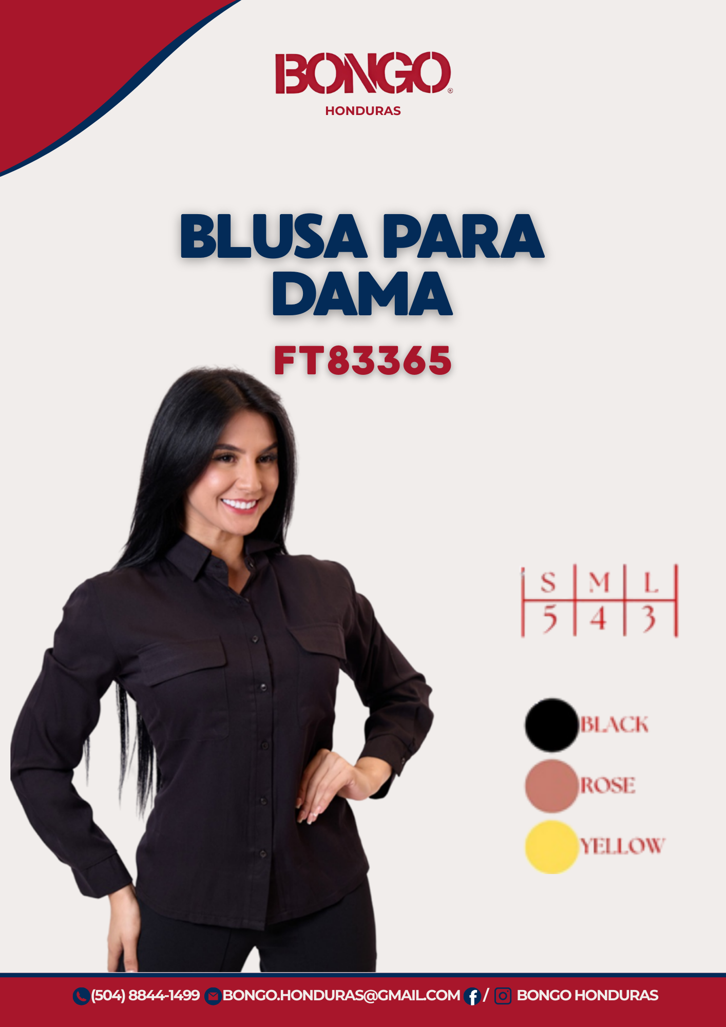 BONGO Women's Black Long Sleeve Shirt_1