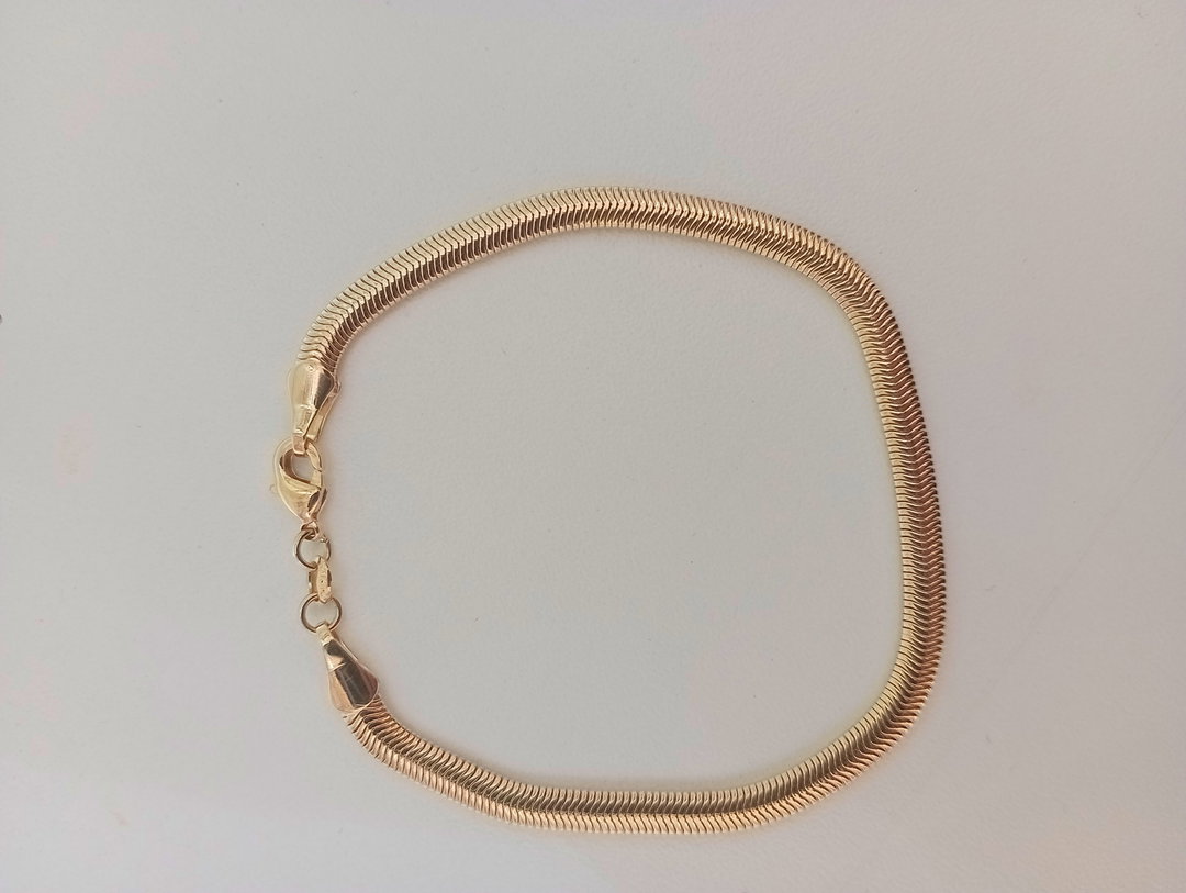 Pulseira Lacraia banhada a Ouro 18k