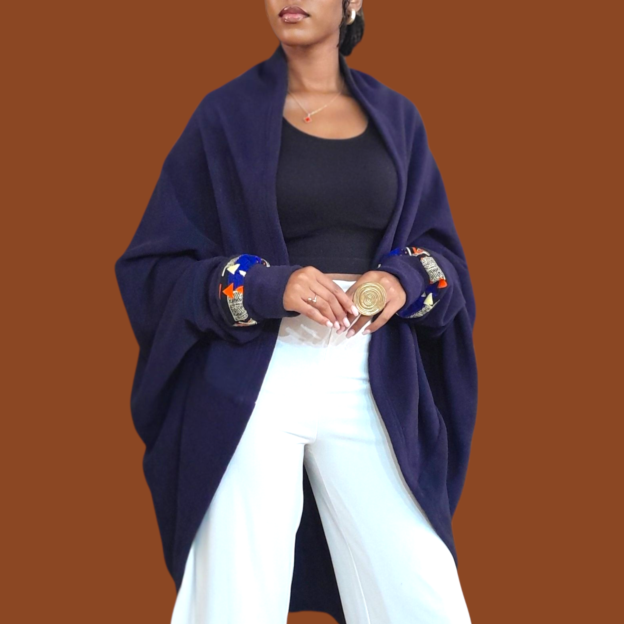 Maxi Gubi Gubi Cardigan  - Dark Blue_0