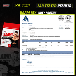 BAAM!! MY WHEY PROTEIN (5lbs / 2.3kg) | Muscle Gain, Recovery, Delicious Taste